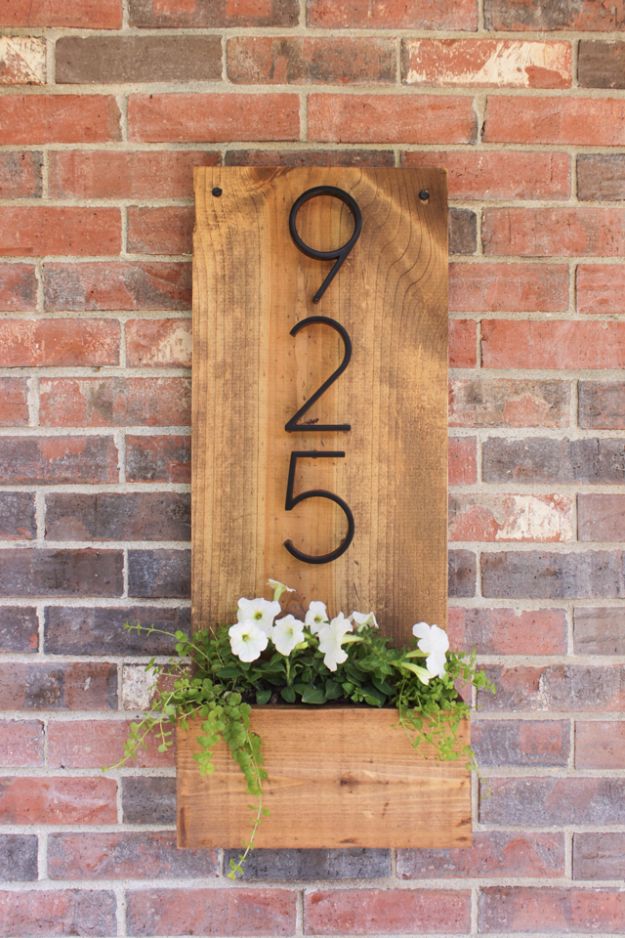 15 Creative Ways To Display Your House Number With DIY Projects