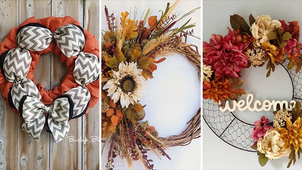 15 Homely Handmade Fall Wreath Designs For The Coming Season