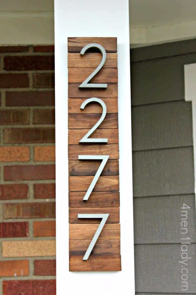 14. House Number From Paint Stirrers 14. House Number From Paint Stirrers