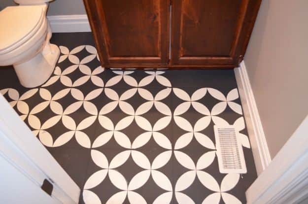 5. DIY Painted Bathroom Tiles 5. DIY Painted Bathroom Tiles