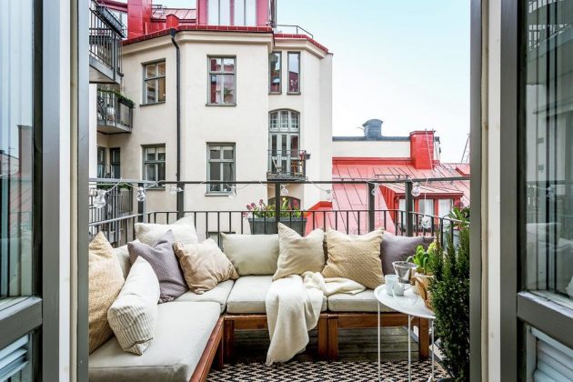 Image showcasing 16 Charming Scandinavian Balcony Designs You're Gonna Love