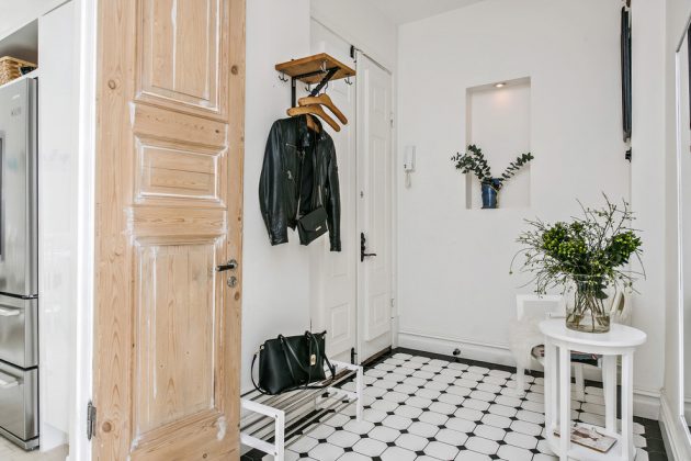 Illustration of Designing An Eclectic Scandinavian Entrance Hall Design