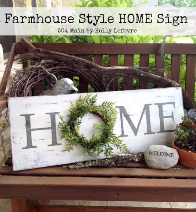 9. Farmhouse Style Inspired Home Sign 9. Farmhouse Style Inspired Home Sign