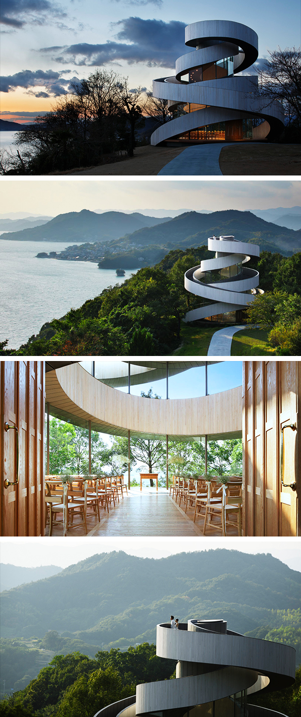 Ribbon Chapel by Hiroshi Nakamura & NAP Architects in Hiroshima, Japan