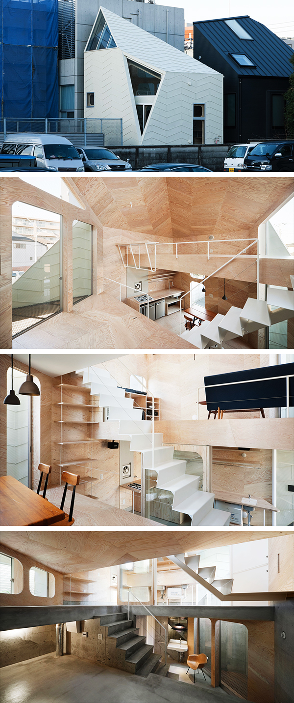 Tiny Tsubomi House by FLATHOUSE Spans Across 7 Levels in Tokyo, Japan