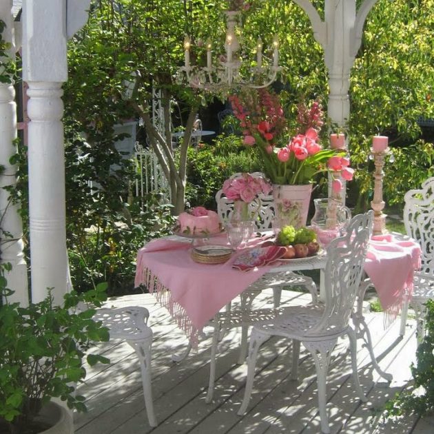 15 Captivating Ideas For Decorating Your Outdoors In Shabby Chic Style