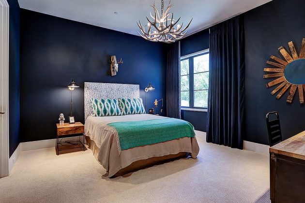 16 Captivating Interiors With Blue Curtains For Dramatic Ambience