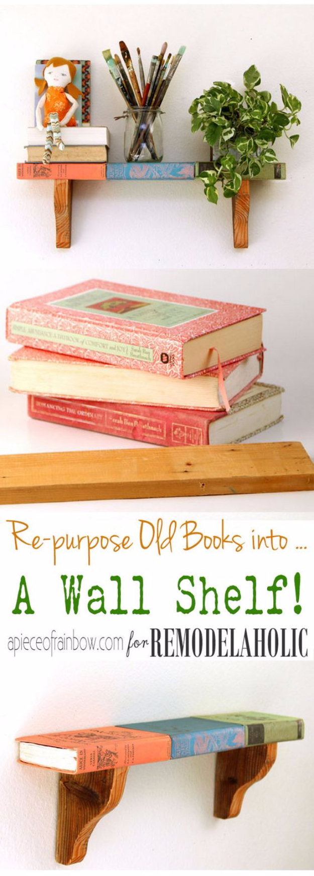 15 Incredible DIY Projects You Can Make Using Old Books