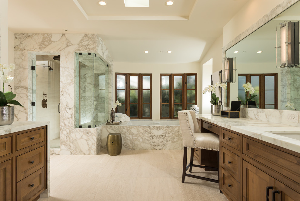 20 Great Mediterranean Bathroom Designs That Will Captivate You With Their Elegance