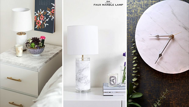 16 Genius DIY Projects Making Use of Faux Marble Finishes
