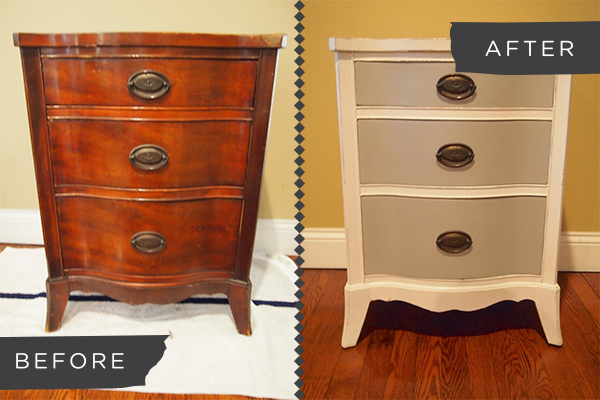 The Process Of Re-Painting Old Wooden Furniture