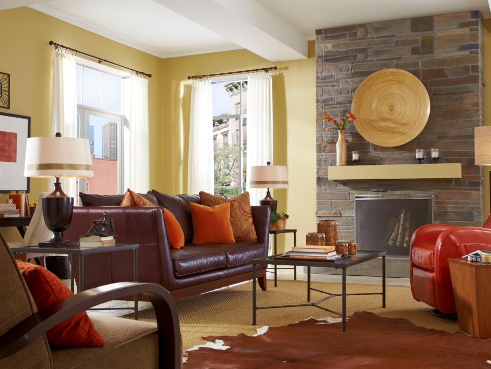 autumn color living room ideas