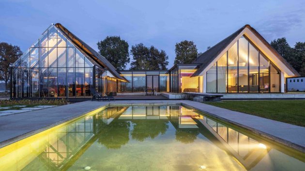 Modern Countryside Villa by Maas Architecten in Berlicum, Netherlands
