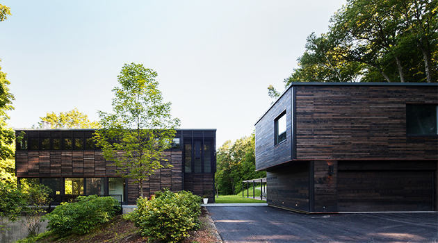 Red Rock House by Anmahian Winton Architects in New York, USA