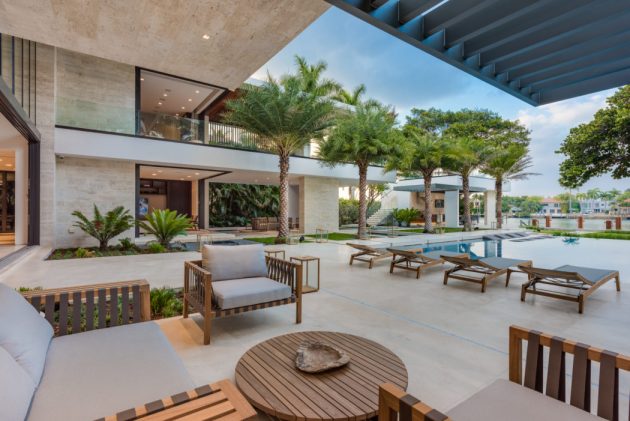 Palm Island Residence by Choeff Levy Fischman in Miami Beach, Florida