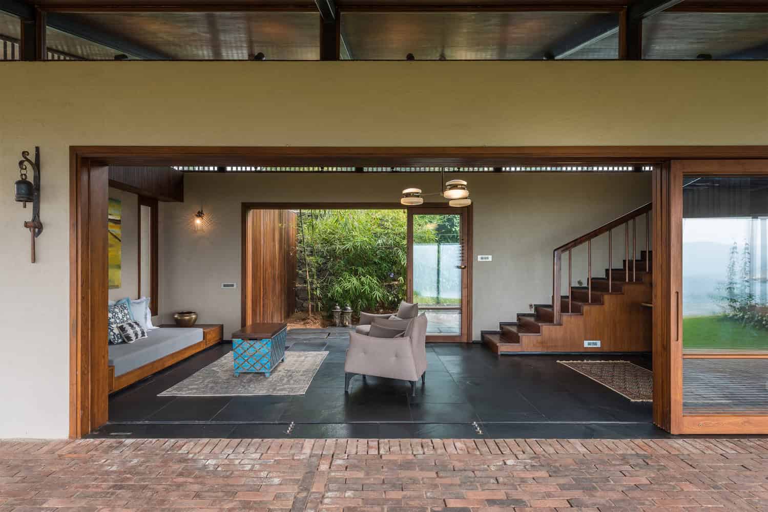 The House with the Gabion by Spasm Design in Lonavala, India The House with the Gabion by Spasm Design in Lonavala, India