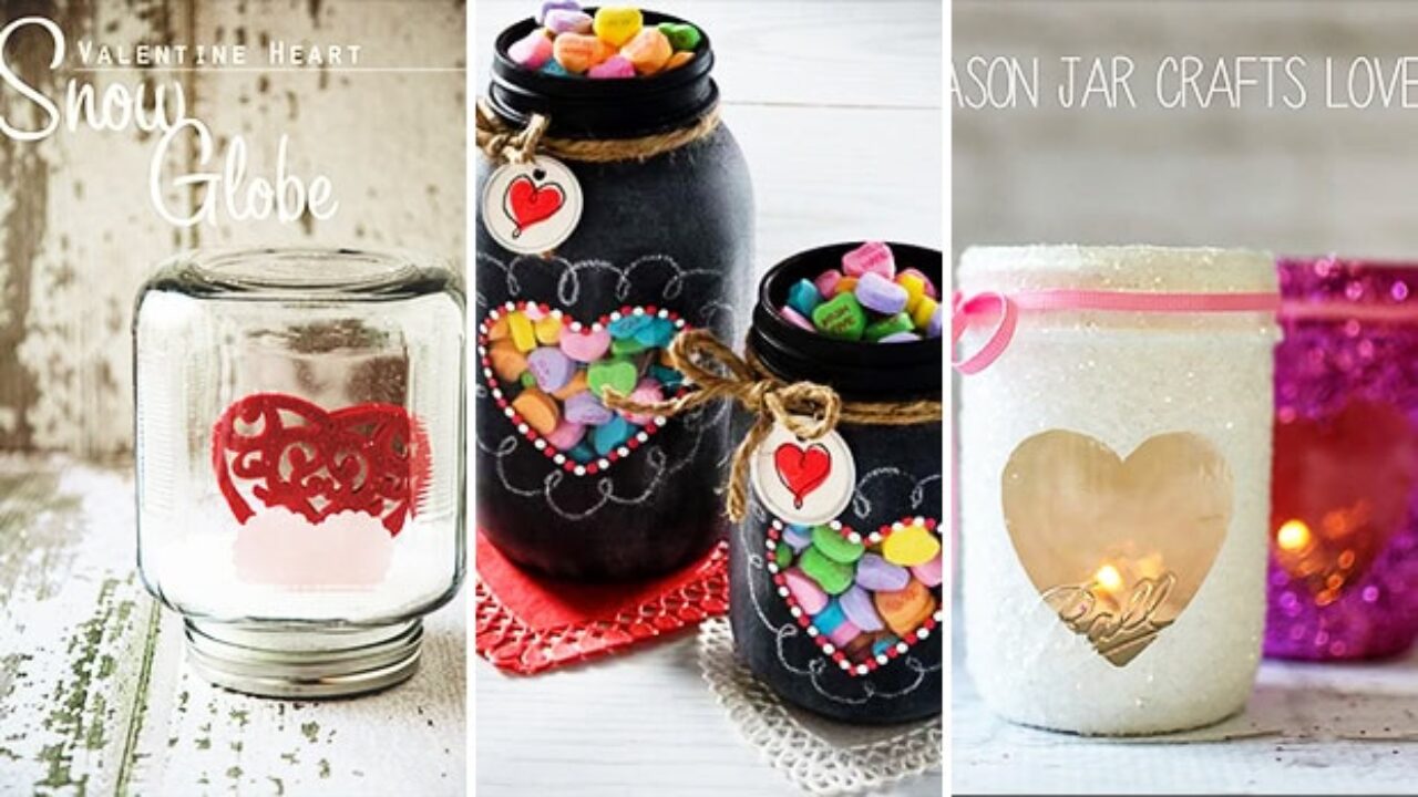 mason jar valentine crafts