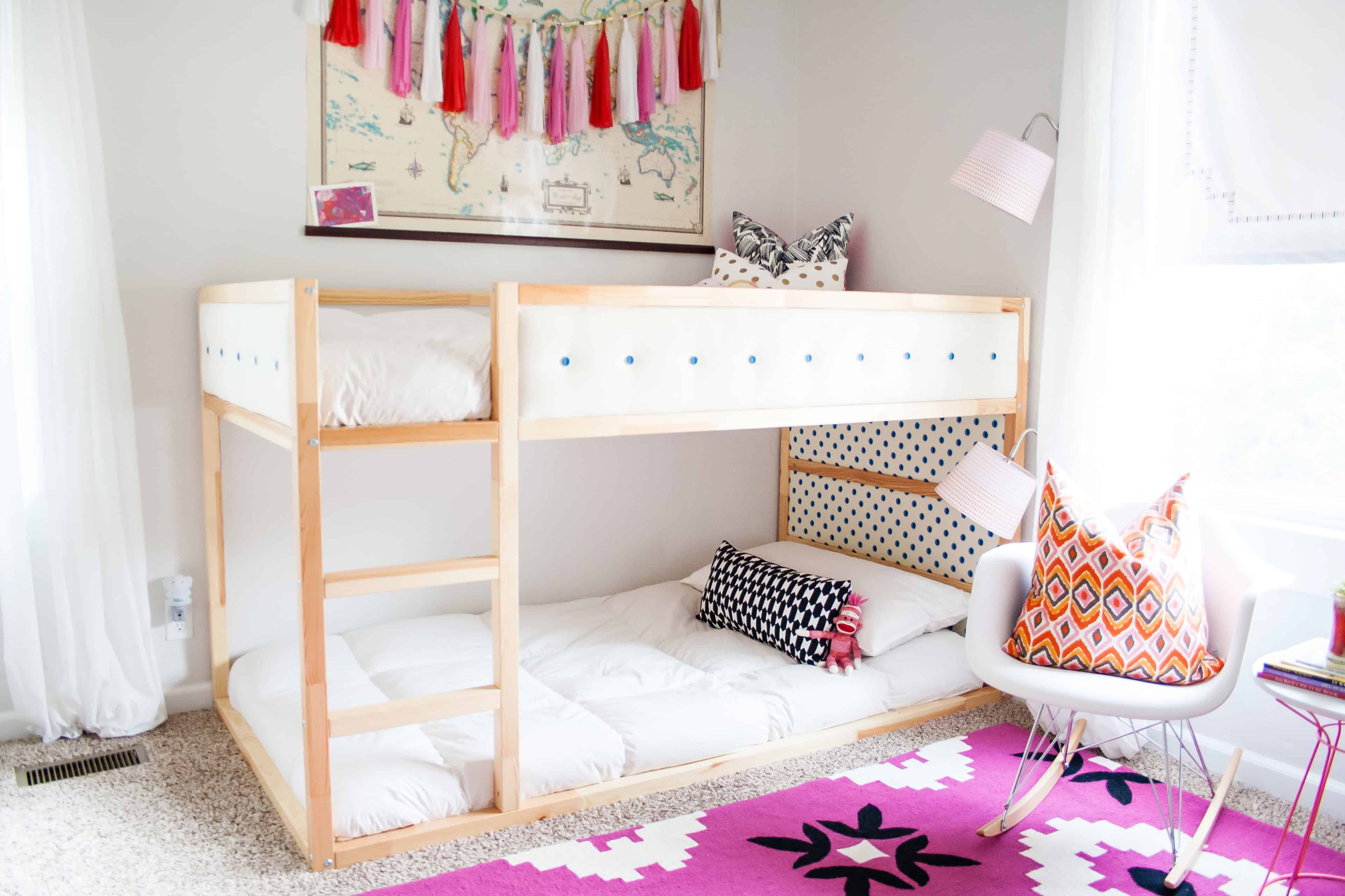 ikea pink kids bed