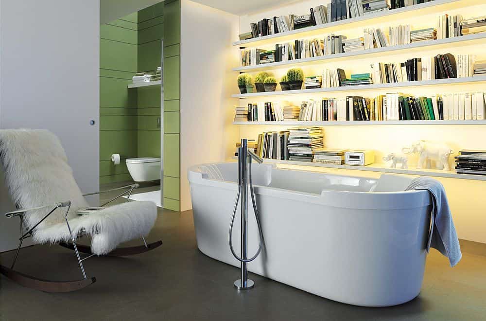 10 Exceptional Bathrooms With Bookshelves That You're Gonna Love 10 Exceptional Bathrooms With Bookshelves That You're Gonna Love