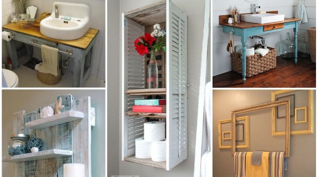 16 Really Inspiring Ways To Decorate The Bathroom With Upcycled Items