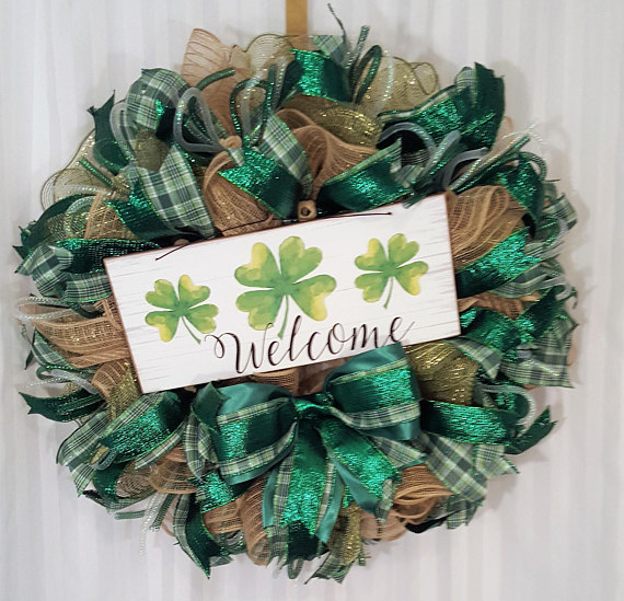 15 Fabulous Handmade St Patrick's Day Wreath Ideas