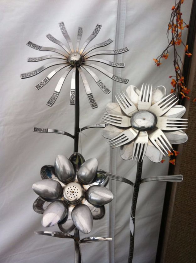 silverware diy genius flowers