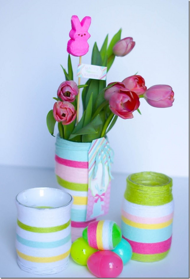 18 Cute And Colorful DIY Easter Mason Jar Crafts You'll Want To Make
