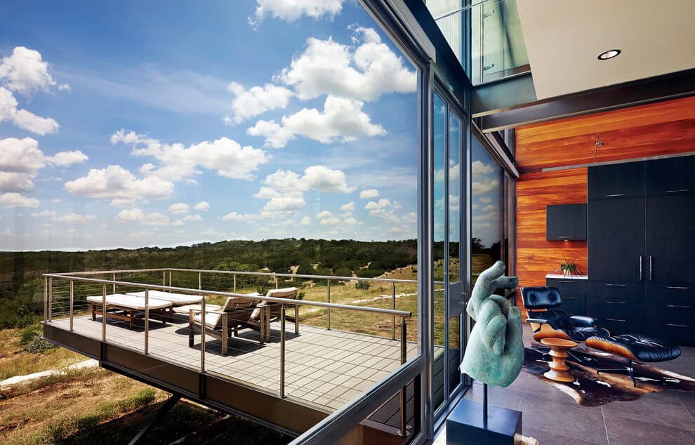 Glass House by Jim Gewinner near Fredericksburg, Texas