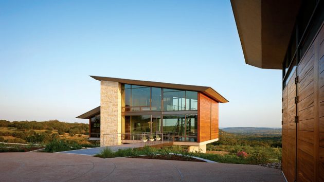Glass House by Jim Gewinner near Fredericksburg, Texas
