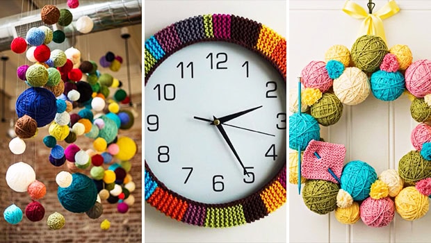 15 Awesome DIY Ideas That Use Yarn To Colorize Your Home Decor