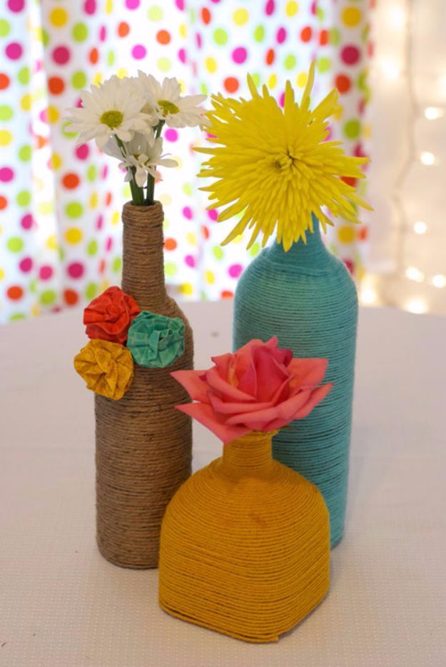 15 Awesome DIY Ideas That Use Yarn To Colorize Your Home Decor