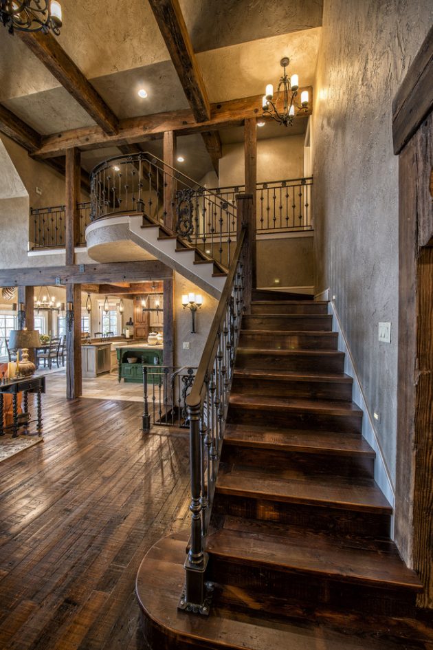20 Graceful Rustic Staircase Designs You're Going To Love
