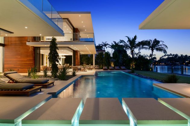Allison Island Residence by Choeff Levy Fischman in Miami Beach, Florida