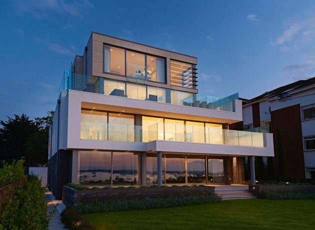 Moondance Panorama Road by David James Architects in Dorset, England