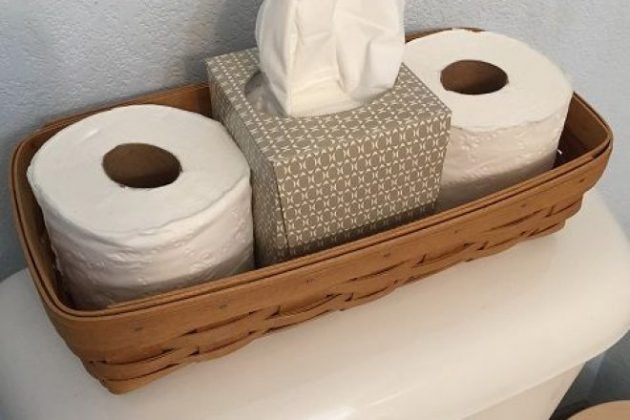 16 Really Cool Ways To Store Toilet Paper In The Bathroom