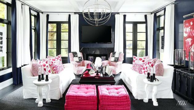 16 Easy Ways To Bring Pink Tenderness To Your Living Room