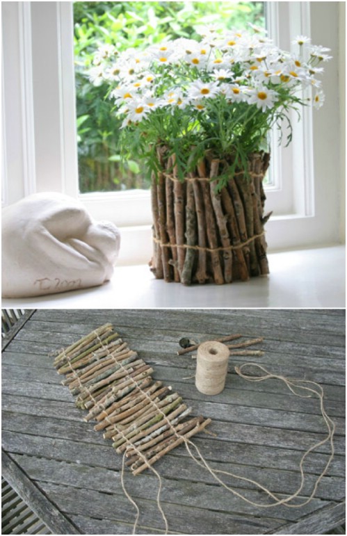 15 Inexpensive DIY Decor Projects Made Using Twigs And Sticks
