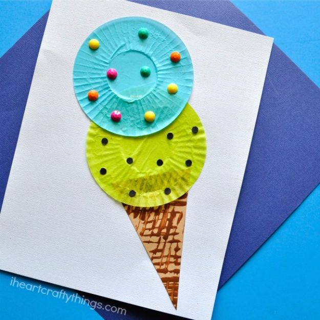 10. Cupcake Liner Ice Cream Cone 10. Cupcake Liner Ice Cream Cone