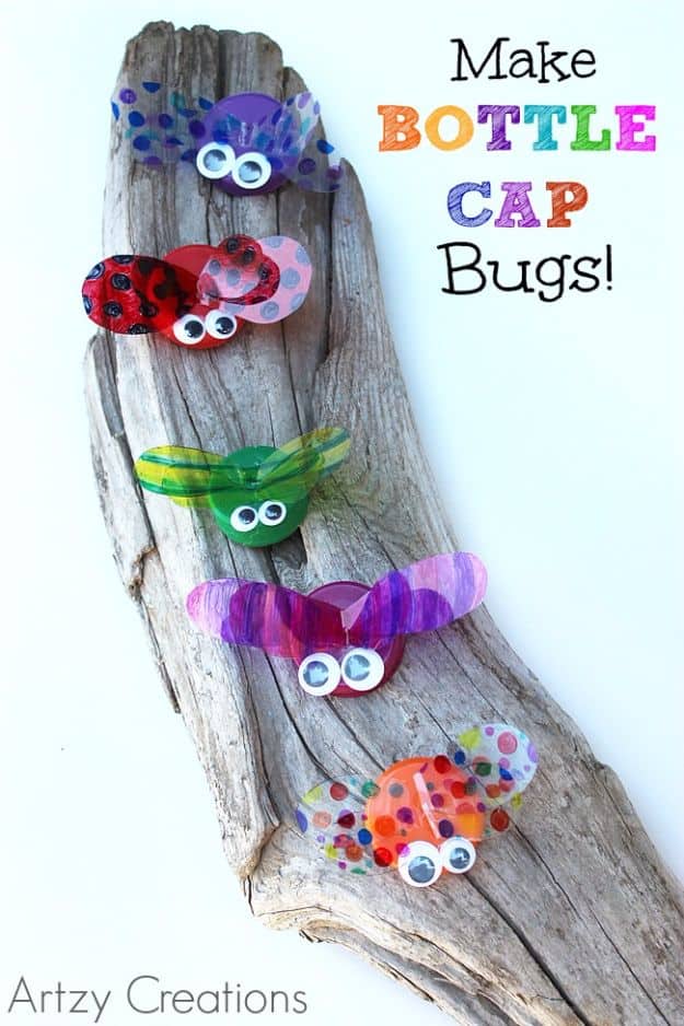 3. Bottle Cap Bugs 3. Bottle Cap Bugs