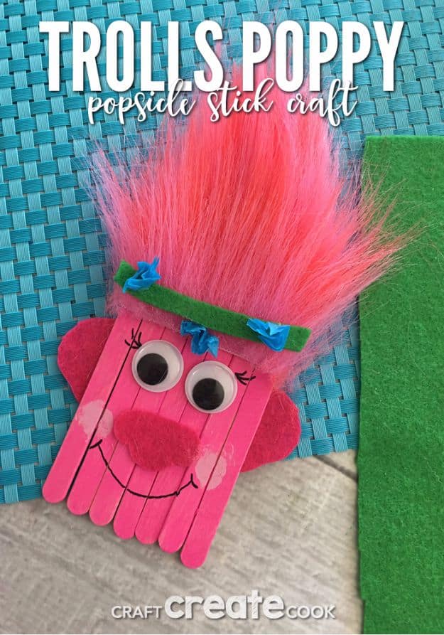 8. Trolls Poppy Popsicle Stick Craft 8. Trolls Poppy Popsicle Stick Craft