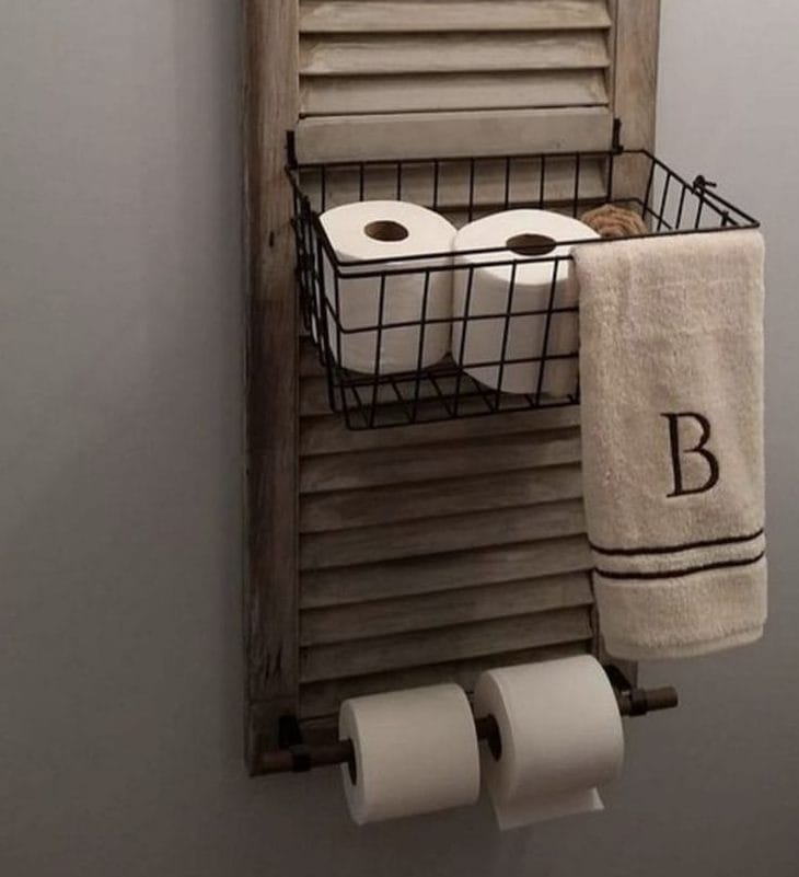 16 Really Cool Ways To Store Toilet Paper In The Bathroom