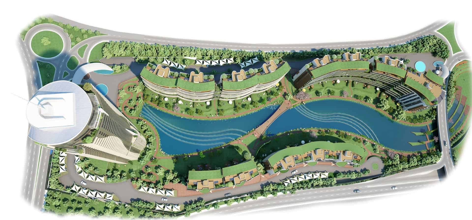 A Green Life Complex By Evrenol Architects: Akasya Acıbadem A Green Life Complex By Evrenol Architects: Akasya Acıbadem