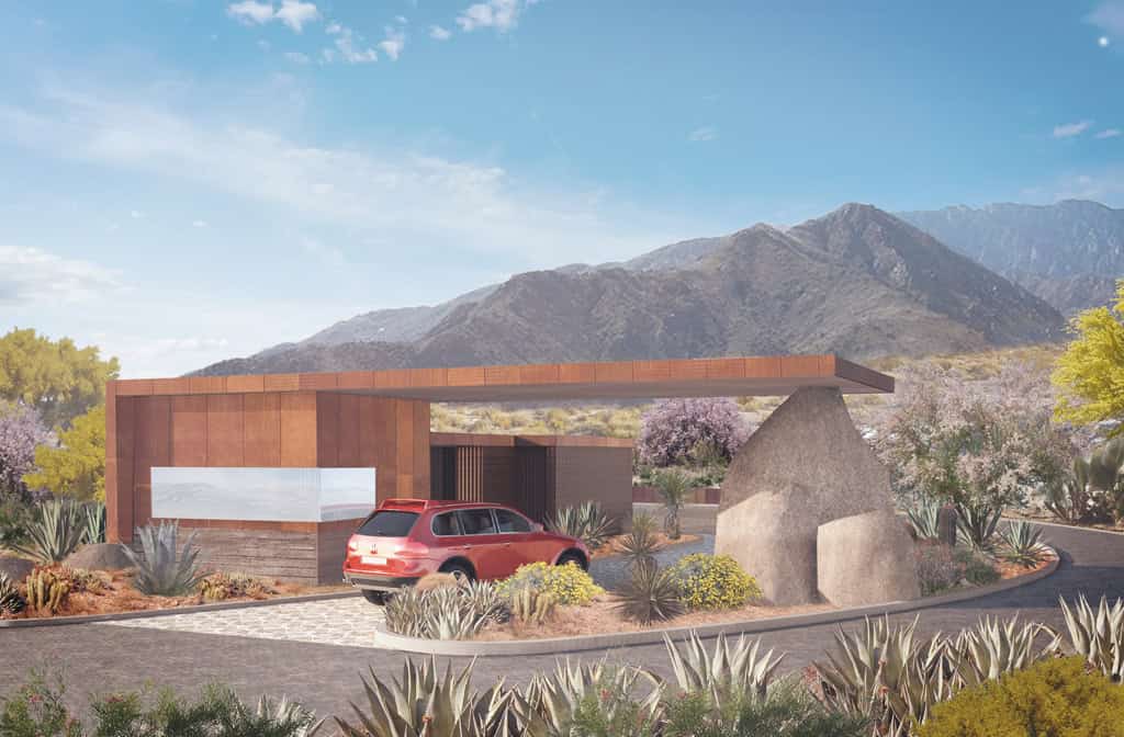 Desert Palisades Guardhouse by Studio AR&D Architects in Palm Springs, California