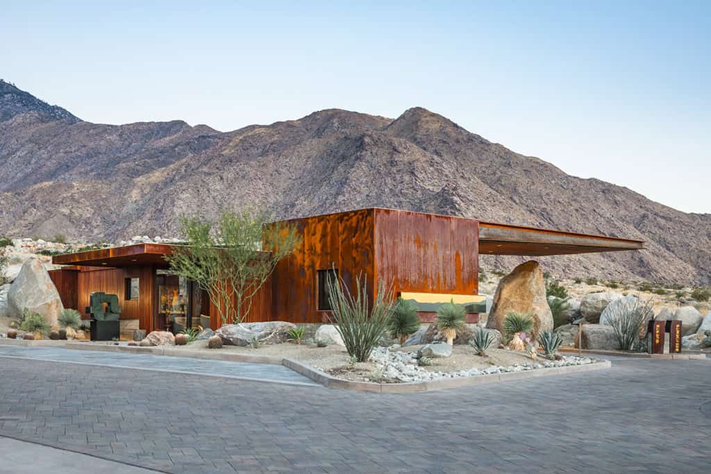 Desert Palisades Guardhouse by Studio AR&D Architects in Palm Springs, California