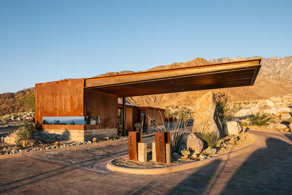 Desert Palisades Guardhouse by Studio AR&D Architects in Palm Springs, California