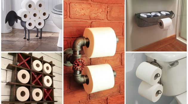 16 Really Cool Ways To Store Toilet Paper In The Bathroom