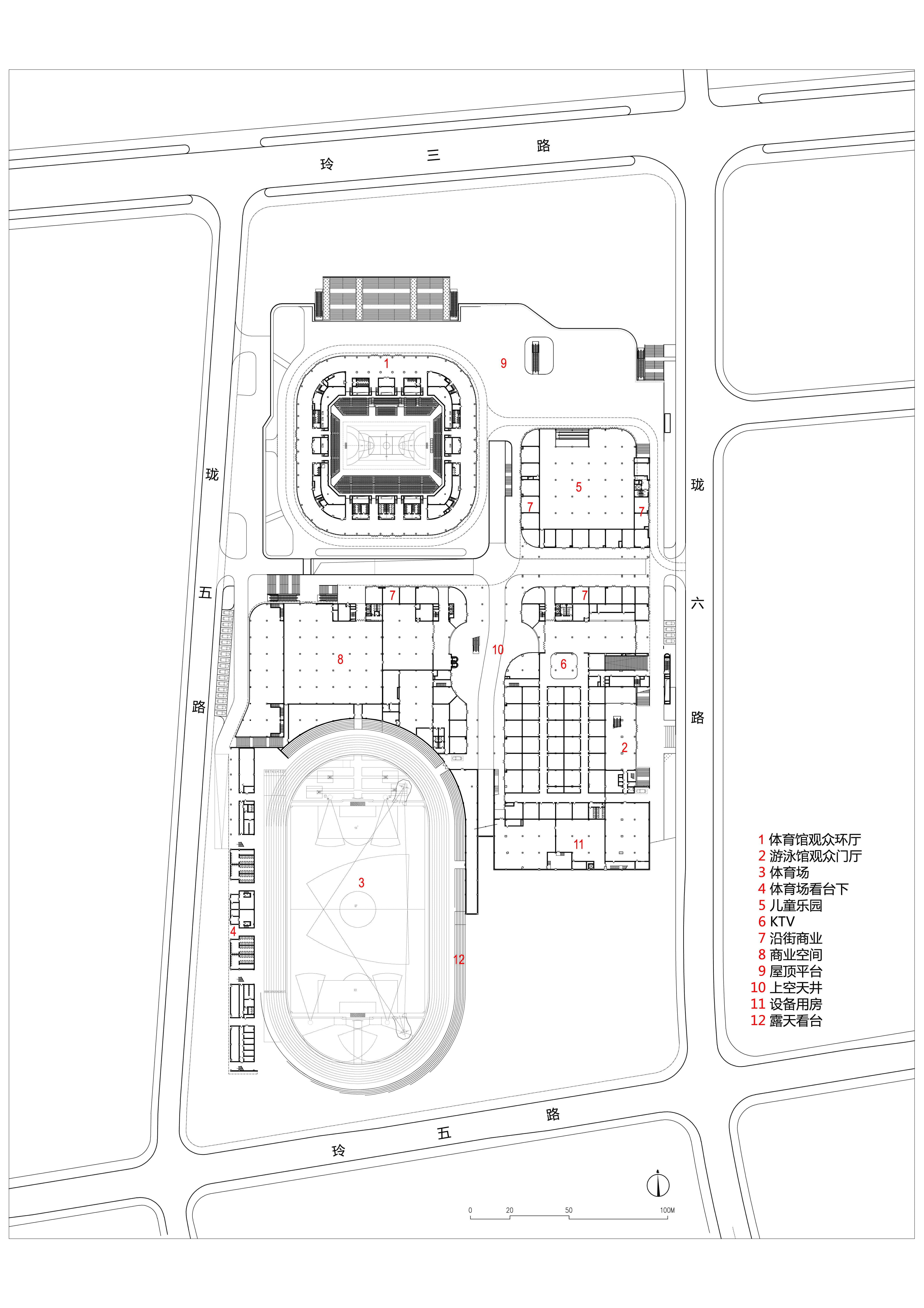 Landscape temperament - Balance and integration: Lin'an Sports and Culture Center Landscape temperament - Balance and integration: Lin'an Sports and Culture Center