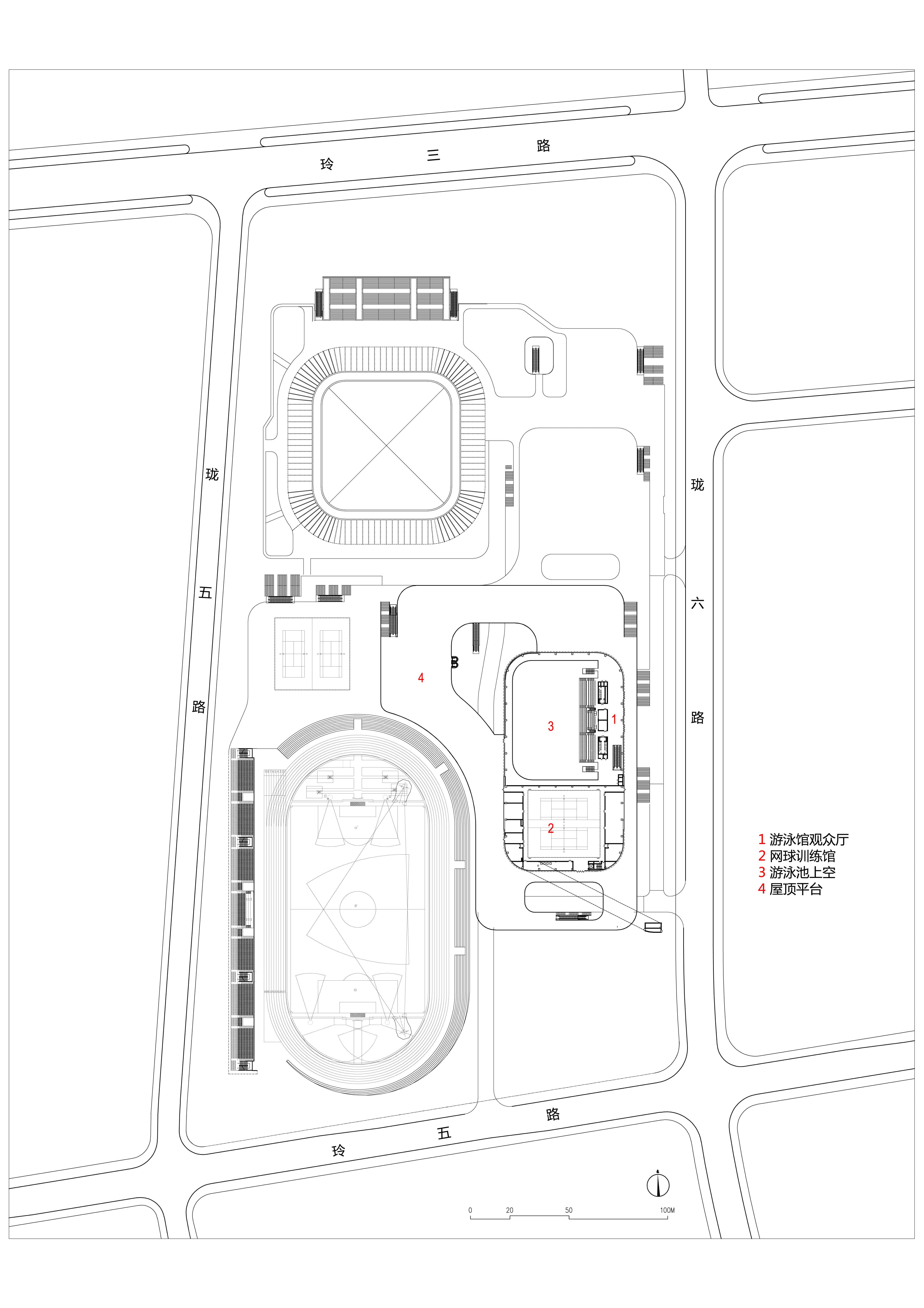 Landscape temperament - Balance and integration: Lin'an Sports and Culture Center Landscape temperament - Balance and integration: Lin'an Sports and Culture Center