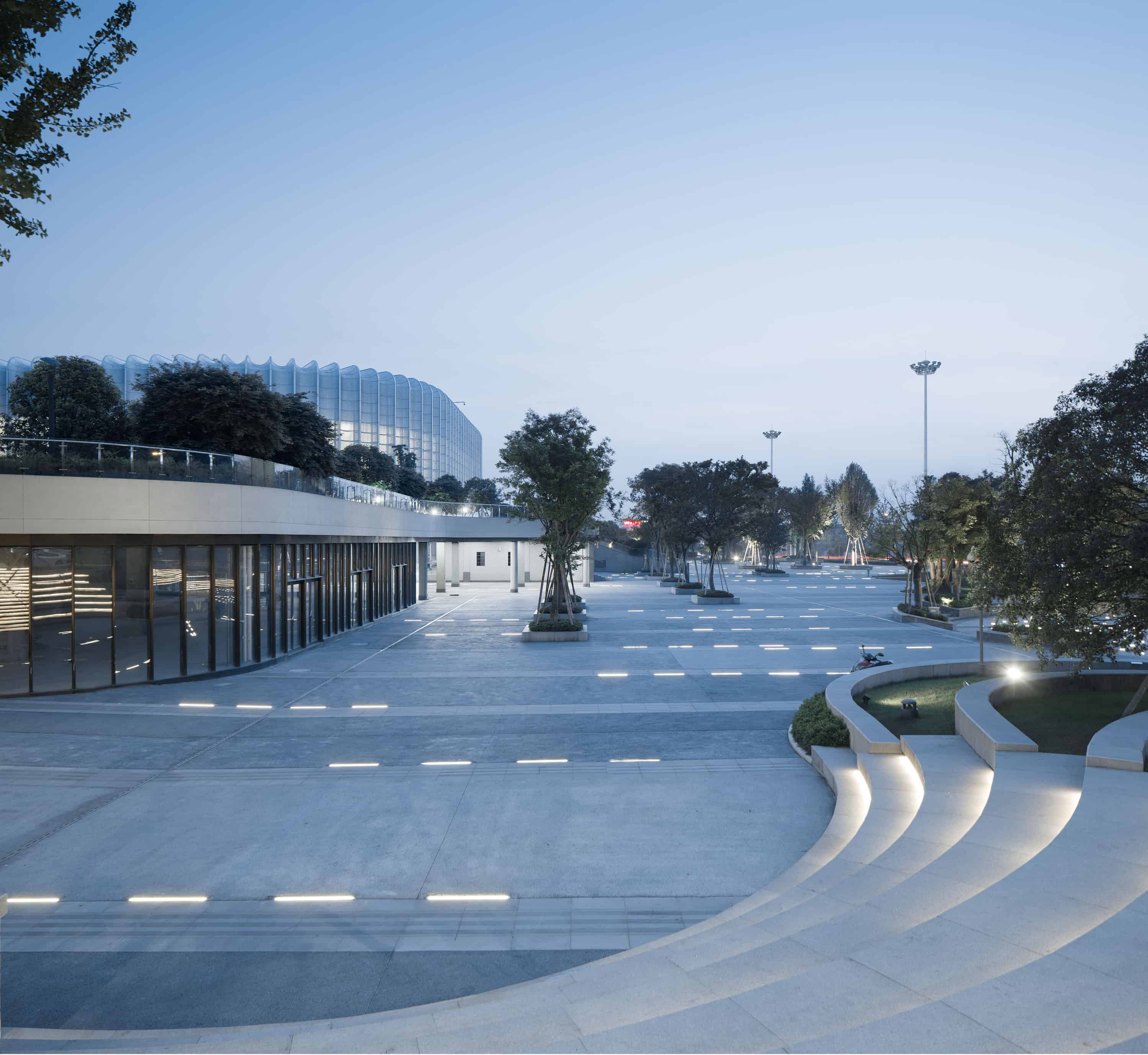 Landscape temperament - Balance and integration: Lin'an Sports and Culture Center Landscape temperament - Balance and integration: Lin'an Sports and Culture Center