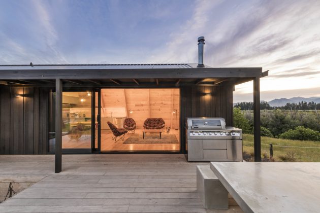 The Family Bach by Cymon Allfrey Architects in Hanmer Springs, New Zealand